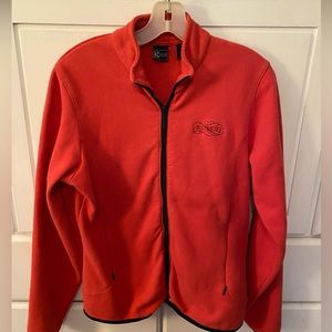 Biltmore pumpkin spice colored fleece front-zipper lightweight jacket Ladies L